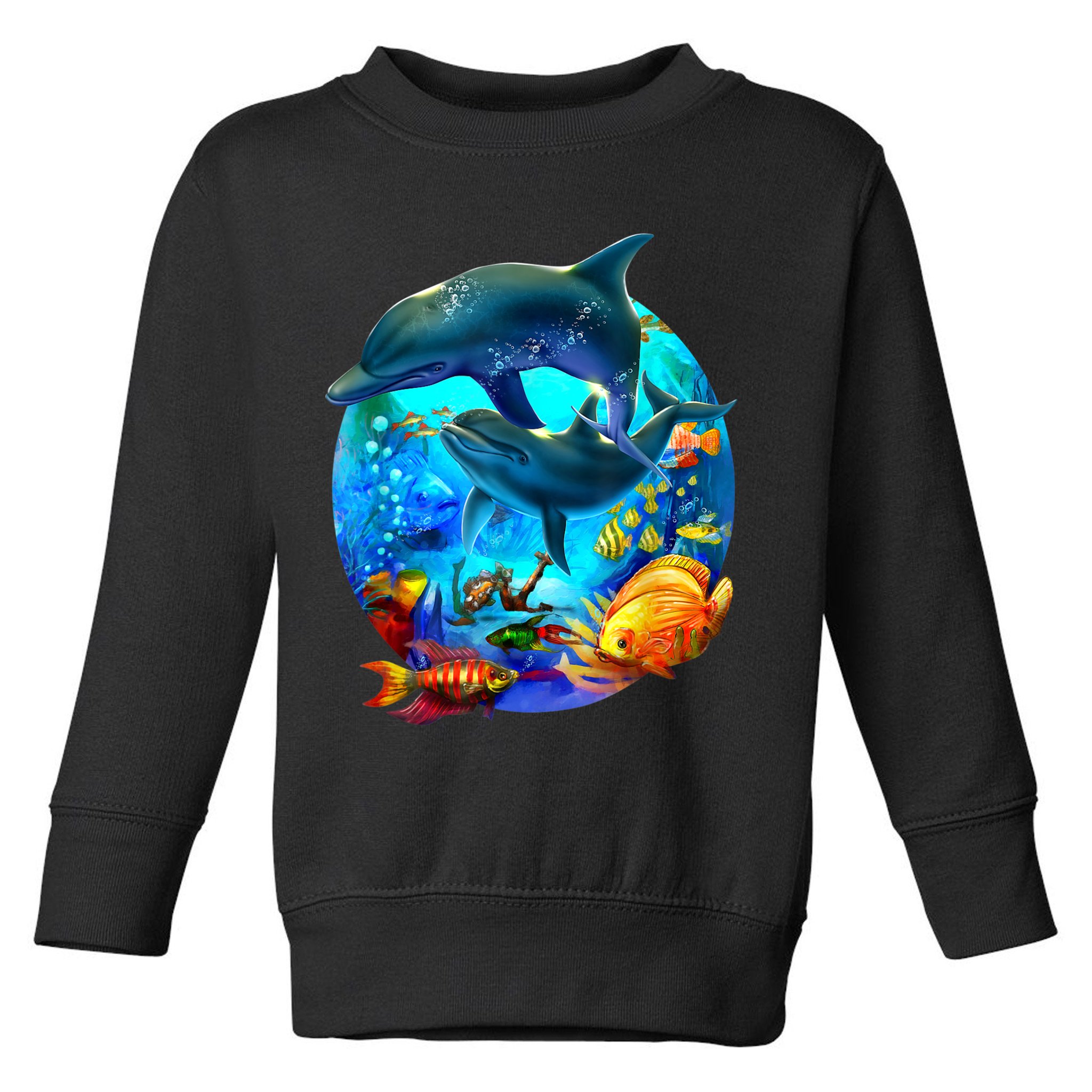 Dolphin Sea Life Save The Ocean Marine Biology Aquarium Toddler Sweatshirt