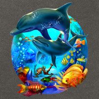 Dolphin Sea Life Save The Ocean Marine Biology Aquarium Cotton Canvas Backpack