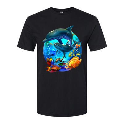 Dolphin Sea Life Save The Ocean Marine Biology Aquarium Softstyle CVC T-Shirt