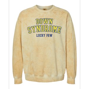 Down Syndrome Lucky Few Colorblast Crewneck Sweatshirt