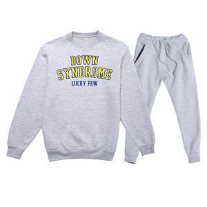 Down Syndrome Lucky Few Premium Crewneck Sweatsuit Set