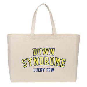 Down Syndrome Lucky Few Cotton Canvas Jumbo Tote