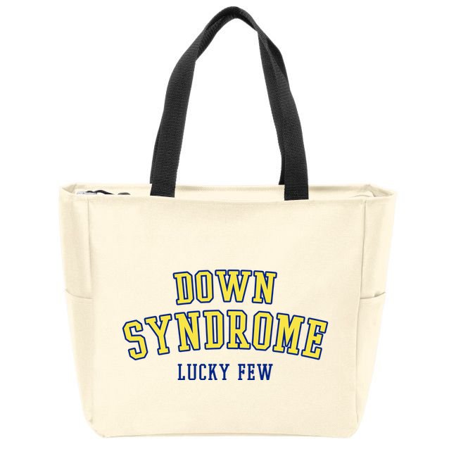 Down Syndrome Lucky Few Zip Tote Bag