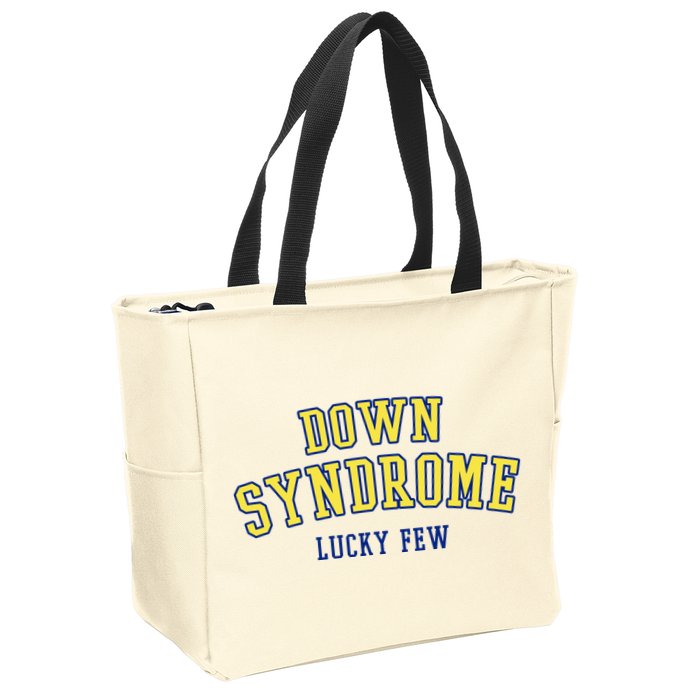 Down Syndrome Lucky Few Zip Tote Bag