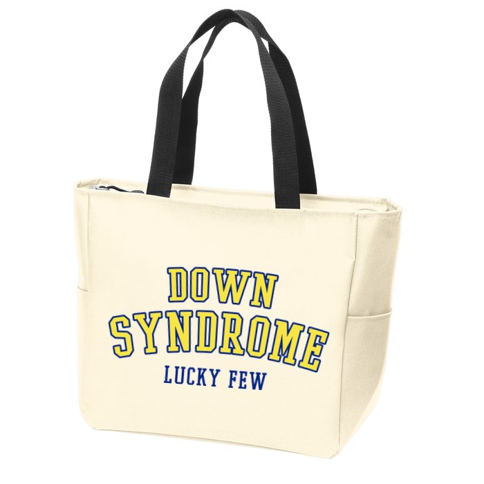 Down Syndrome Lucky Few Zip Tote Bag
