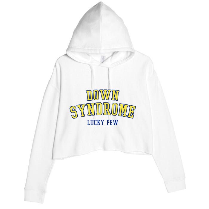 Down Syndrome Lucky Few Crop Fleece Hoodie