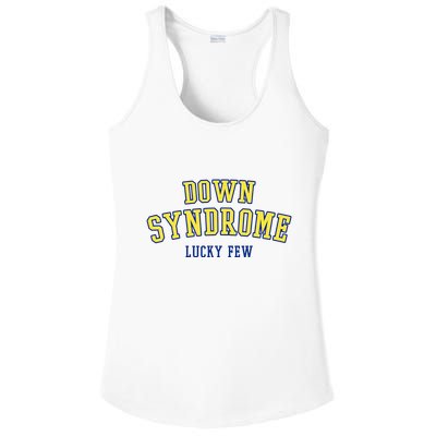 Down Syndrome Lucky Few Ladies PosiCharge Competitor Racerback Tank