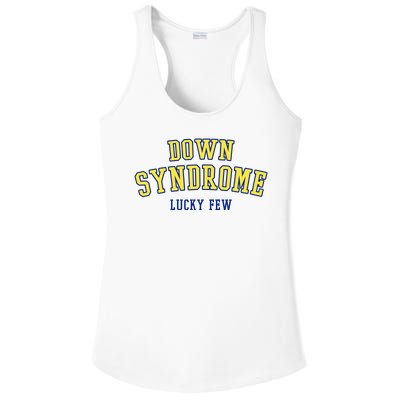 Down Syndrome Lucky Few Ladies PosiCharge Competitor Racerback Tank