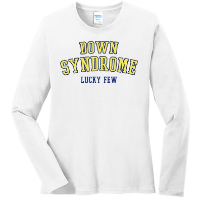 Down Syndrome Lucky Few Ladies Long Sleeve Shirt