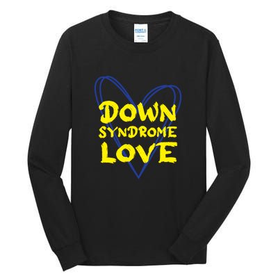 Down Syndrome Love For Down Syndrome Awareness Gift Tall Long Sleeve T-Shirt