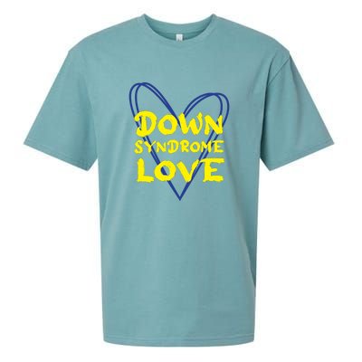 Down Syndrome Love For Down Syndrome Awareness Gift Sueded Cloud Jersey T-Shirt