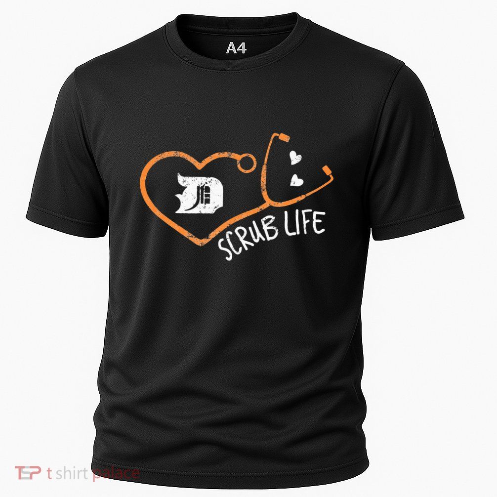 Detroit Scrub Life Michigan Nurse Performance Shirt