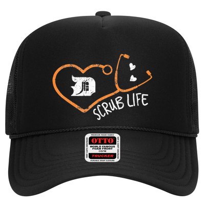 Detroit Scrub Life Michigan Nurse Trucker Hat