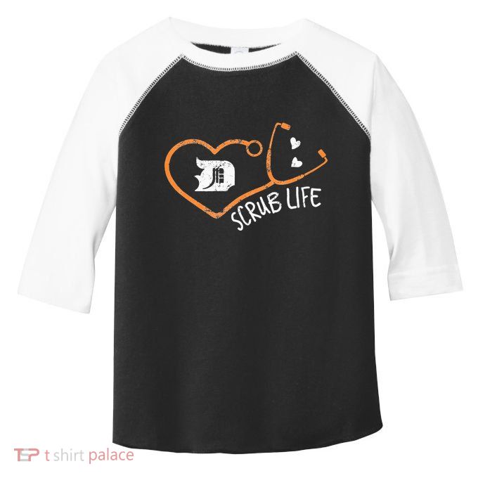 Detroit Scrub Life Michigan Nurse Toddler Fine Jersey T-Shirt