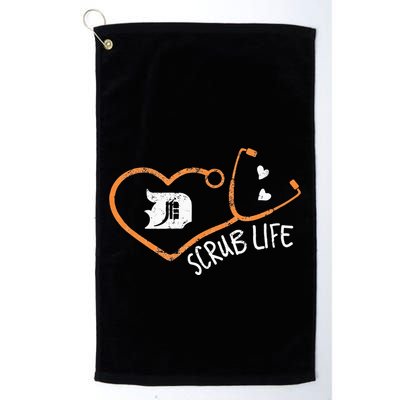 Detroit Scrub Life Michigan Nurse Golf Towel