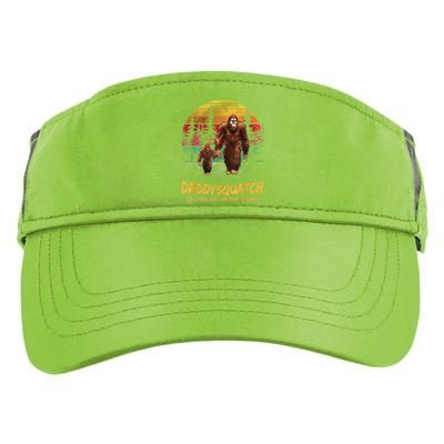 Daddy Squatch Like A Dad Way More Squatchy Retro Fathers Day Adult Drive Performance Visor