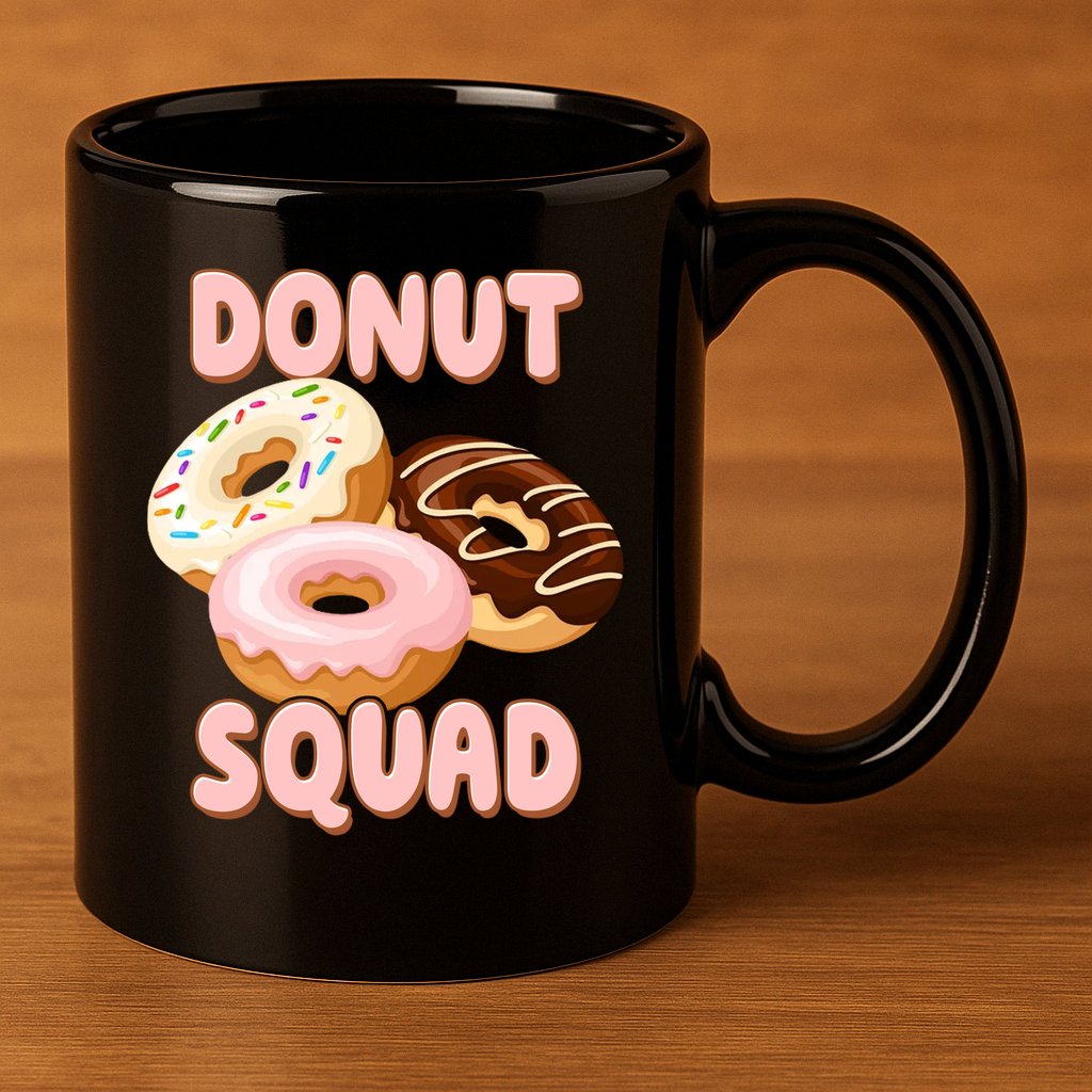 Donut Squad Lover Foodie 11oz C Handle Ceramic Mug