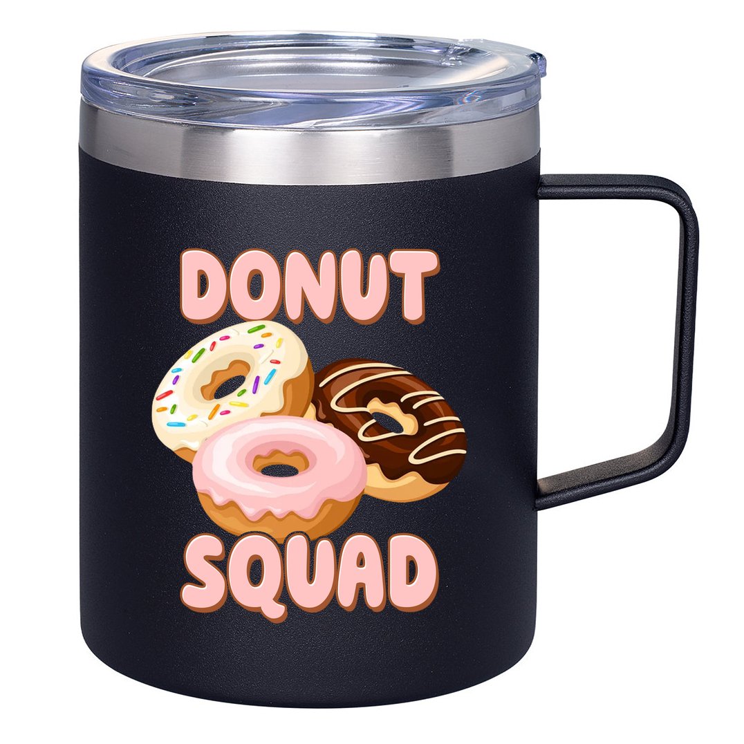 Donut Squad Lover Foodie 12oz Stainless Steel Coffee Mug