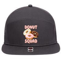 Donut Squad Lover Foodie 7 Panel Mesh Trucker Snapback Hat