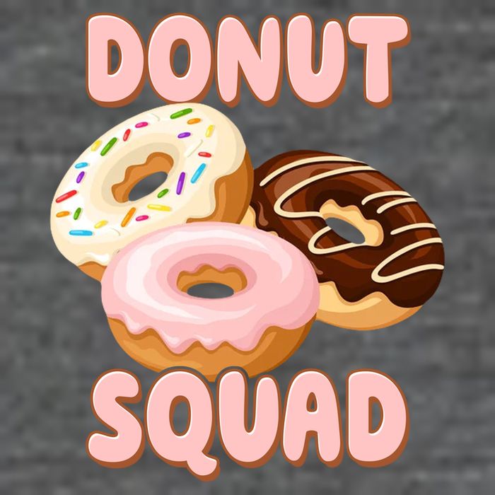 Donut Squad Lover Foodie 7 Panel Mesh Trucker Snapback Hat