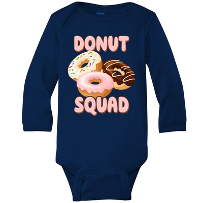 Donut Squad Lover Foodie Baby Long Sleeve Bodysuit