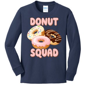 Donut Squad Lover Foodie Kids Long Sleeve Shirt