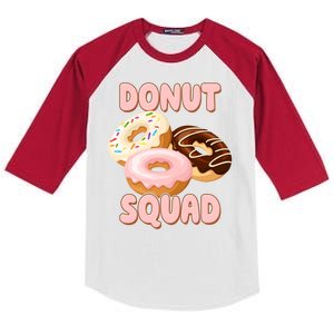 Donut Squad Lover Foodie Kids Colorblock Raglan Jersey