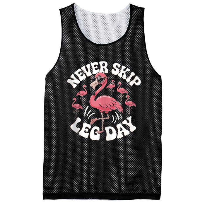 Dont Skip Leg Day Flamingo Never Skip Leg Day Tee Never Skip Leg Day Flamingo Bird Sport Funny Gym Funny Memes Mesh Reversible Basketball Jersey Tank