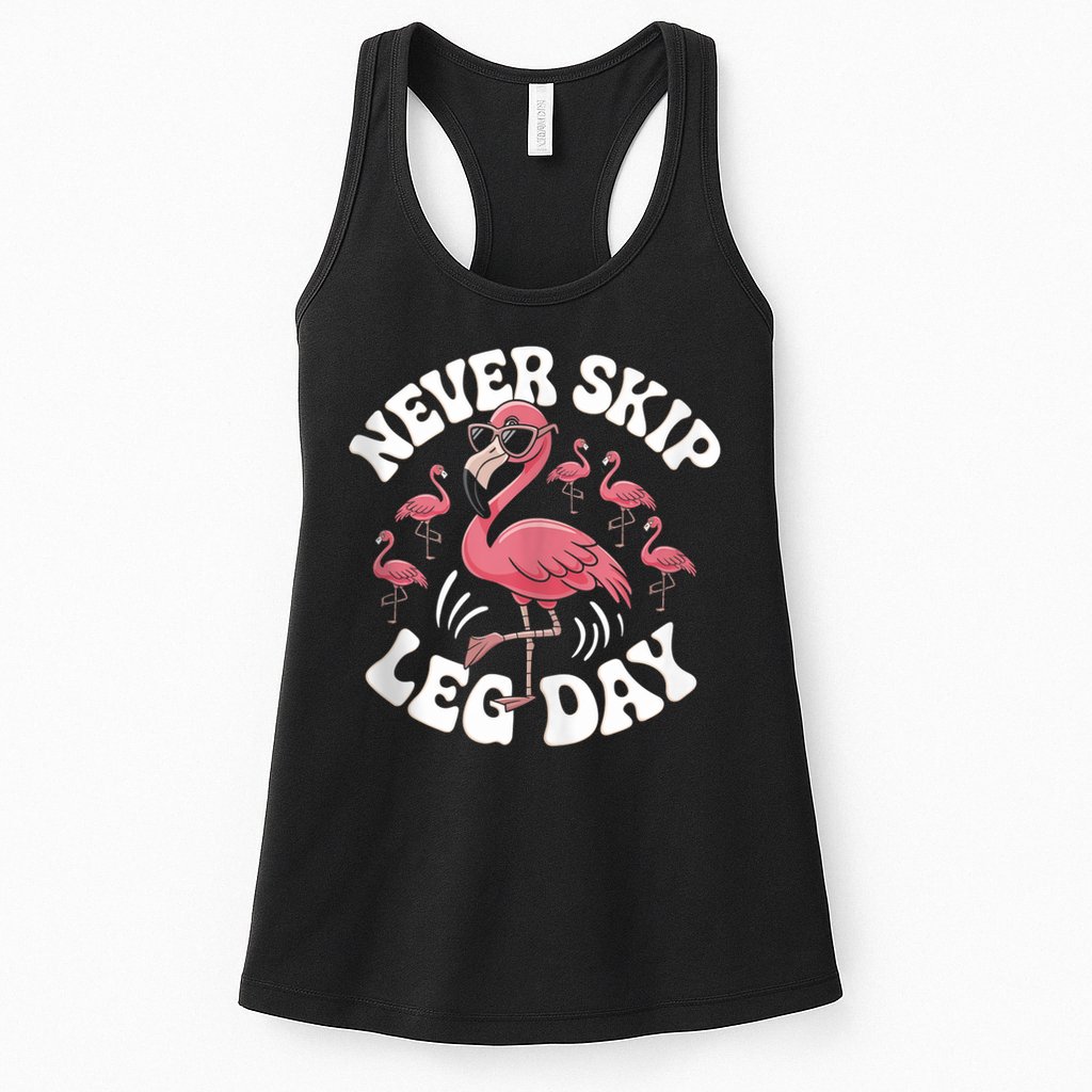 Dont Skip Leg Day Flamingo Never Skip Leg Day Tee Never Skip Leg Day Flamingo Bird Sport Funny Gym Funny Memes Womens Tank Top