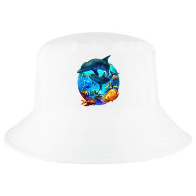 Dolphin Sea Life Save The Ocean Marine Biology Aquarium Cool Comfort Performance Bucket Hat