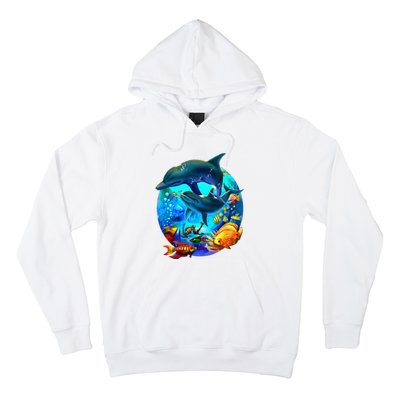 Dolphin Sea Life Save The Ocean Marine Biology Aquarium Hoodie