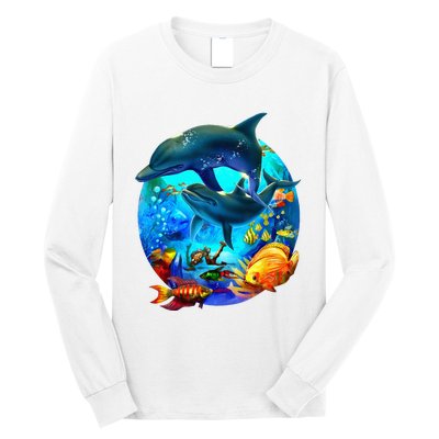 Dolphin Sea Life Save The Ocean Marine Biology Aquarium Long Sleeve Shirt