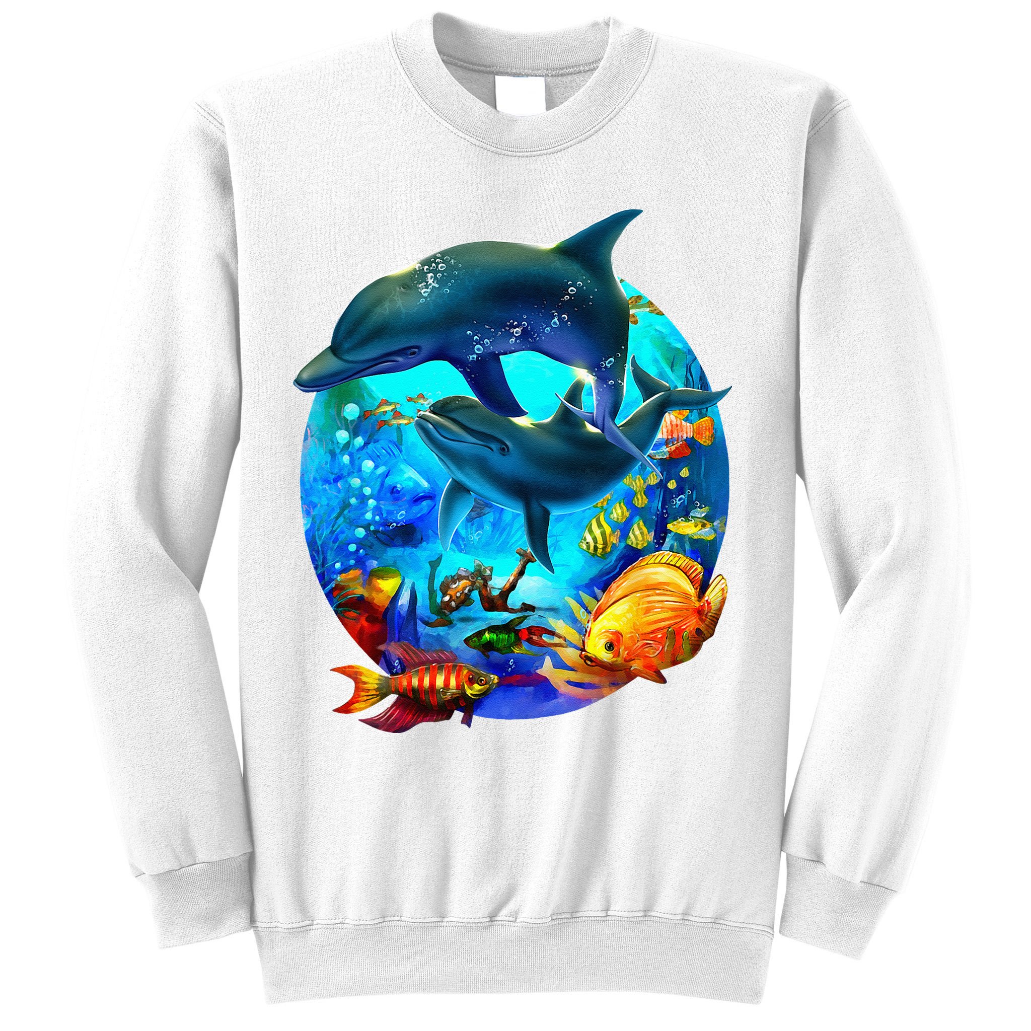 Dolphin Sea Life Save The Ocean Marine Biology Aquarium Sweatshirt