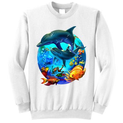 Dolphin Sea Life Save The Ocean Marine Biology Aquarium Sweatshirt