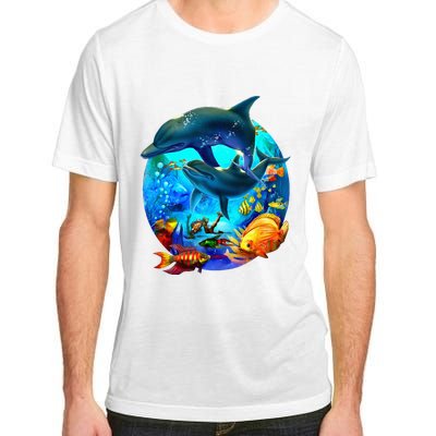 Dolphin Sea Life Save The Ocean Marine Biology Aquarium Adult ChromaSoft Performance T-Shirt