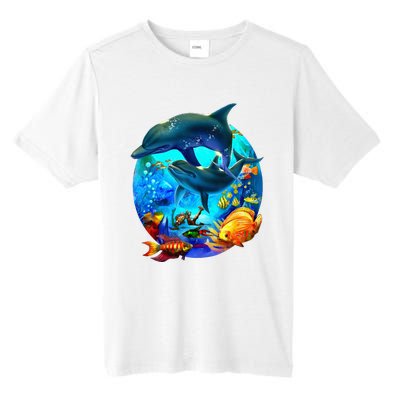 Dolphin Sea Life Save The Ocean Marine Biology Aquarium Tall Fusion ChromaSoft Performance T-Shirt