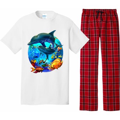 Dolphin Sea Life Save The Ocean Marine Biology Aquarium Pajama Set