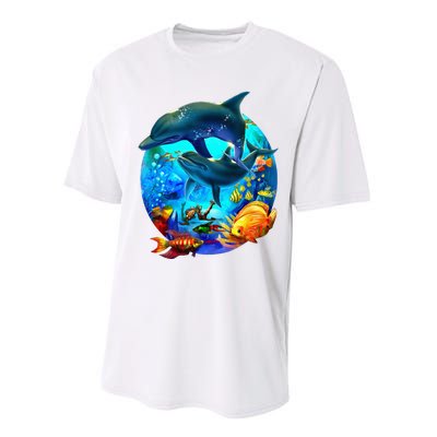 Dolphin Sea Life Save The Ocean Marine Biology Aquarium Performance Sprint T-Shirt