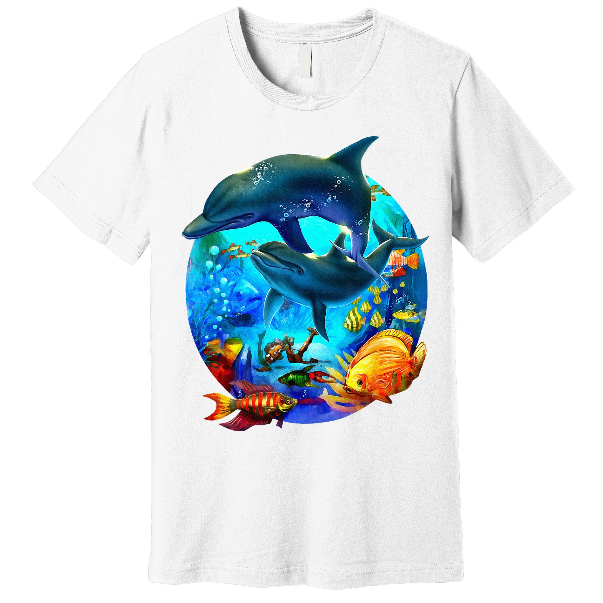 Dolphin Sea Life Save The Ocean Marine Biology Aquarium Premium T-Shirt