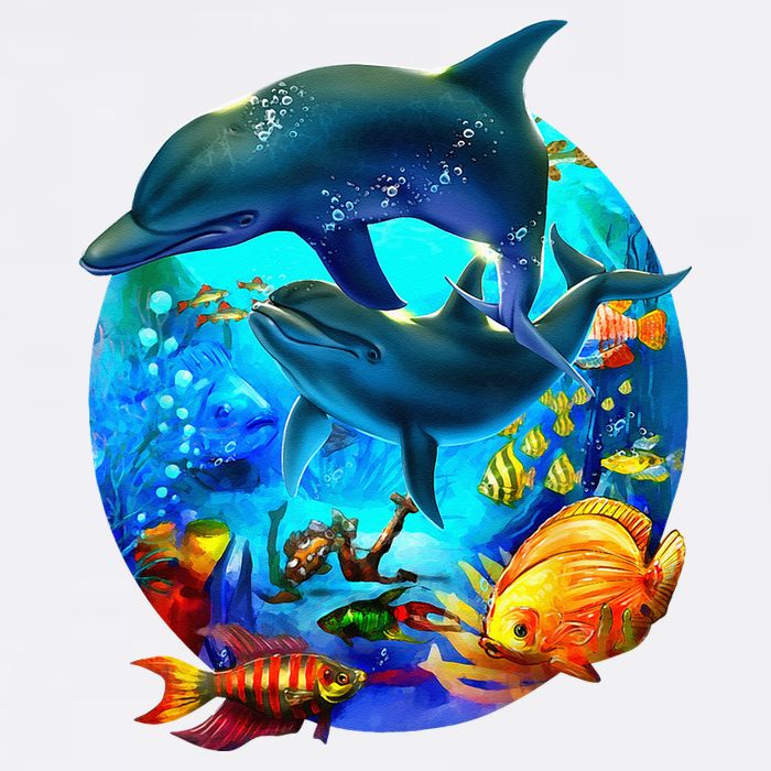 Dolphin Sea Life Save The Ocean Marine Biology Aquarium Womens Tank Top