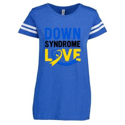 Down Syndrome Love, Down Syndrome Awareness Gift Enza Ladies Jersey Football T-Shirt