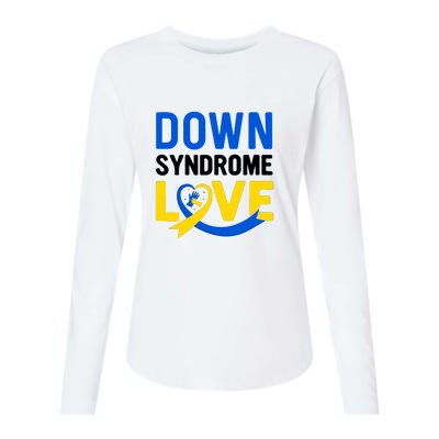 Down Syndrome Love, Down Syndrome Awareness Gift Womens Cotton Relaxed Long Sleeve T-Shirt