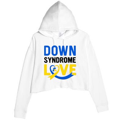 Down Syndrome Love, Down Syndrome Awareness Gift Crop Fleece Hoodie