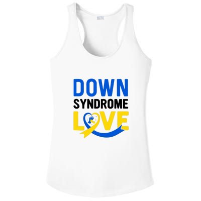 Down Syndrome Love, Down Syndrome Awareness Gift Ladies PosiCharge Competitor Racerback Tank