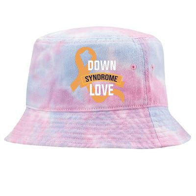 Down Syndroe Love For Down Syndrome Awareness Gift Tie-Dyed Bucket Hat