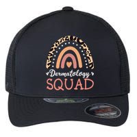 Dermatology Squad Leopard Rainbow Dermatologist Skin Doctor Flexfit Unipanel Trucker Cap