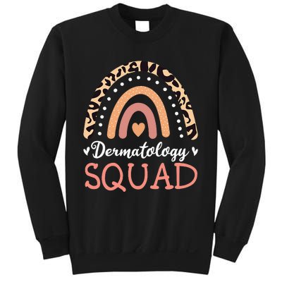 Dermatology Squad Leopard Rainbow Dermatologist Skin Doctor Sweatshirt