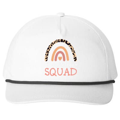 Dermatology Squad Leopard Rainbow Dermatologist Skin Doctor Snapback Five-Panel Rope Hat