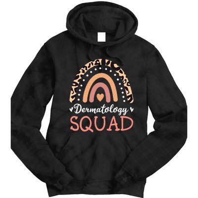 Dermatology Squad Leopard Rainbow Dermatologist Skin Doctor Tie Dye Hoodie