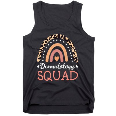 Dermatology Squad Leopard Rainbow Dermatologist Skin Doctor Tank Top